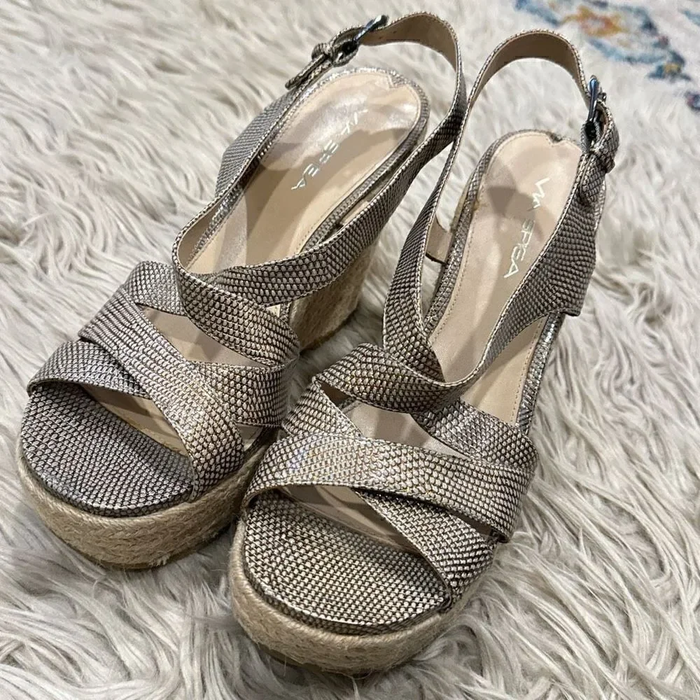 Via Spiga espadrille wedges size 10